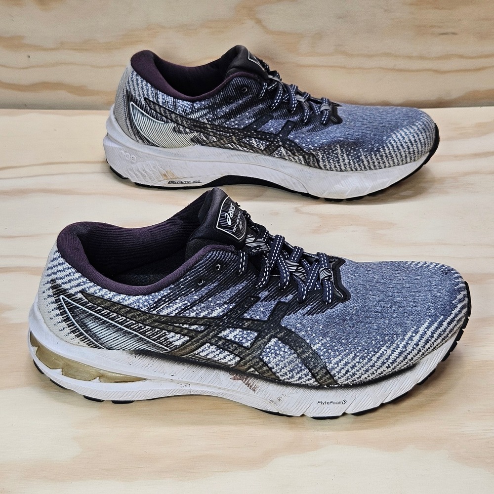 ASICS GT-2000 10 Womens Running Shoes Blue White Knit 1012B045 Size 9